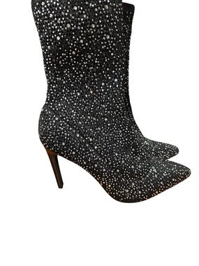 Cape Robbin Black Rhinestones Boots Size 7
